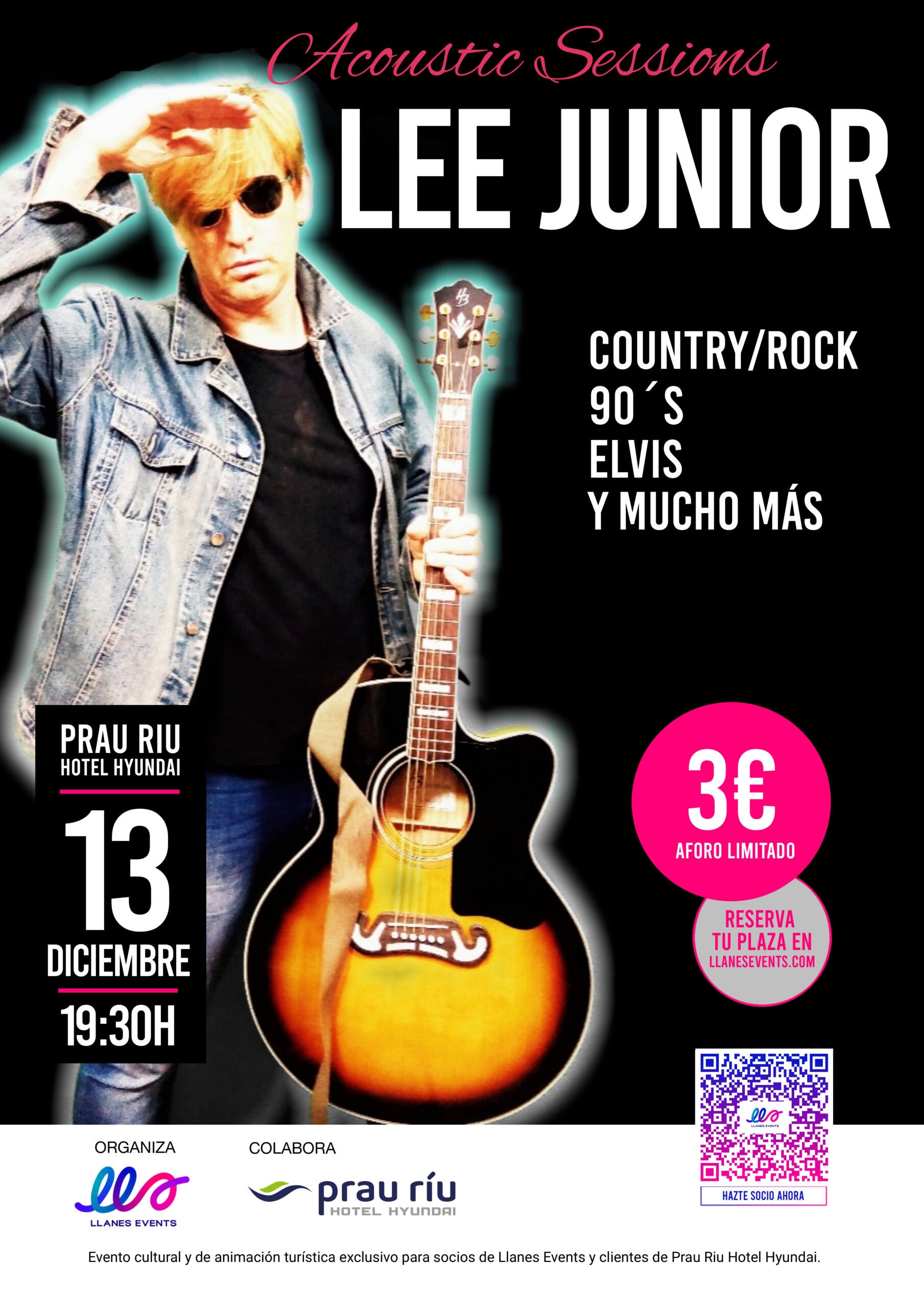 Acoustic Sessions 13/12- LEE JUNIOR – COUNTRY/ROCK 90´S ELVIS Y MUCHO MÁS